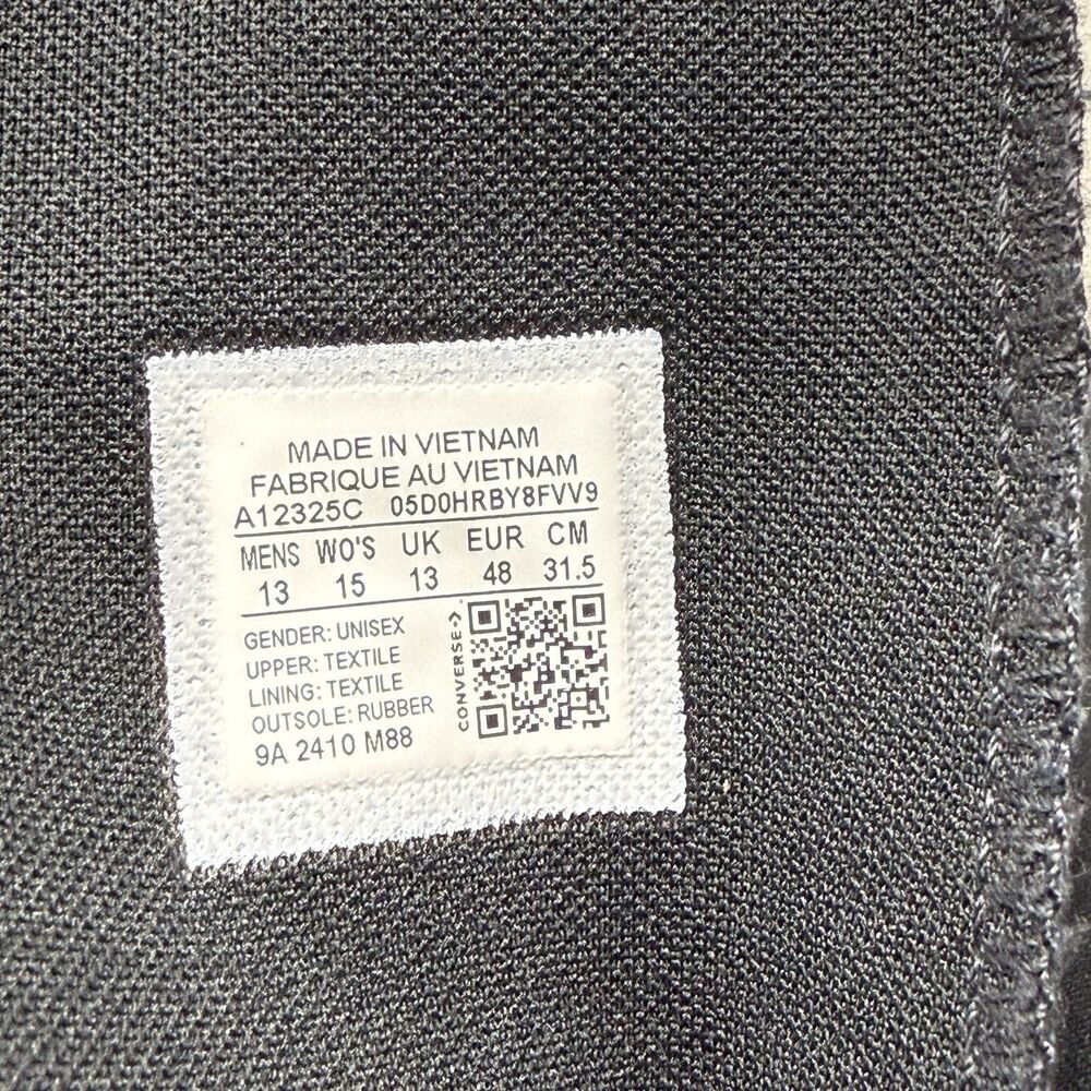 Converse XXHI Knee High Sneakers Mens 13 Triple Black Back Zipper Skater Punk - Picture 12 of 14